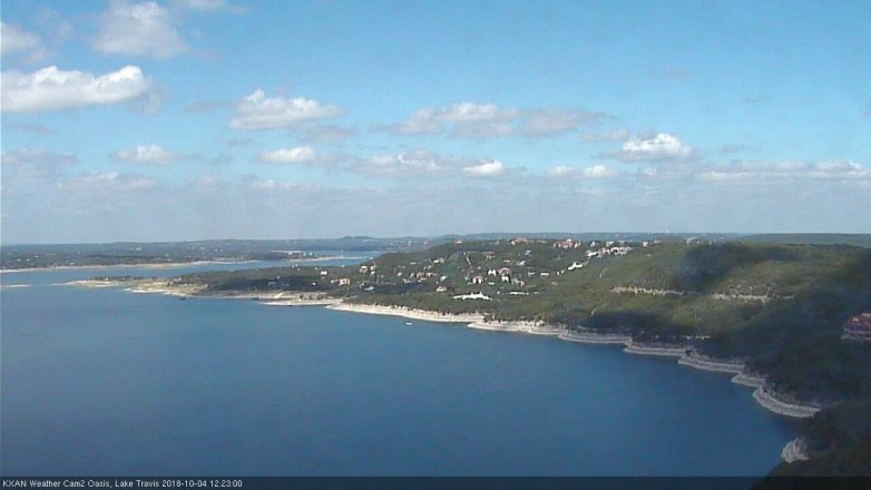 Lake Travis webcam, October 4, 2018 11:25 AM CT