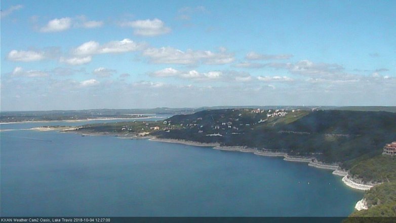 Lake Travis webcam, October 4, 2018 11:30 AM CT