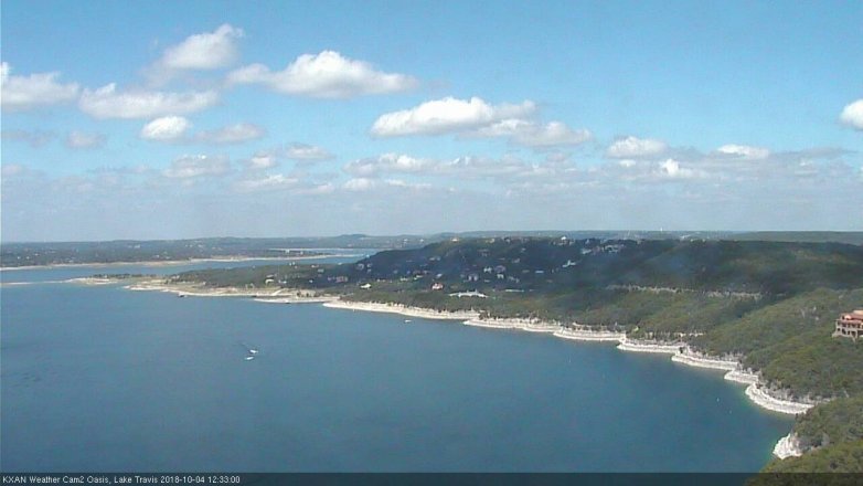 Lake Travis webcam, October 4, 2018 11:35 AM CT