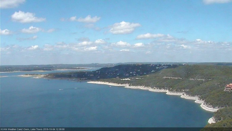Lake Travis webcam, October 4, 2018 11:40 AM CT