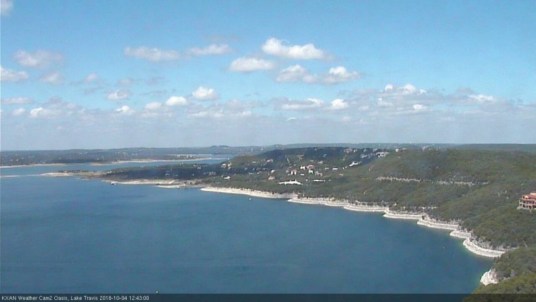 Lake Travis webcam, October 4, 2018 11:45 AM CT