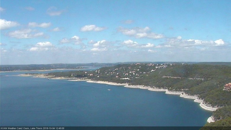 Lake Travis webcam, October 4, 2018 11:50 AM CT