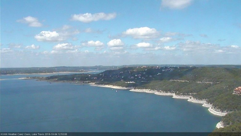 Lake Travis webcam, October 4, 2018 11:55 AM CT