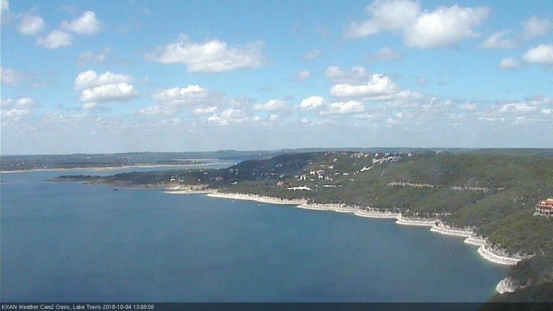 Lake Travis webcam, October 4, 2018 12:10 PM CT