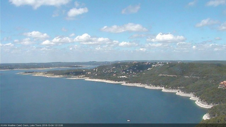 Lake Travis webcam, October 4, 2018 12:15 PM CT