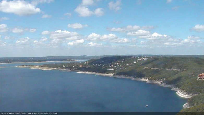 Lake Travis webcam, October 4, 2018 12:20 PM CT