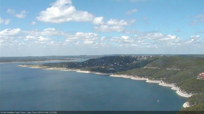 Lake Travis webcam, October 4, 2018 12:25 PM CT