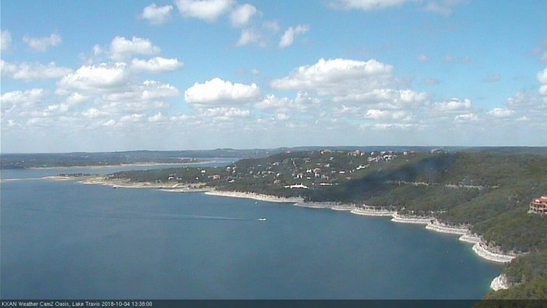 Lake Travis webcam, October 4, 2018 12:40 PM CT
