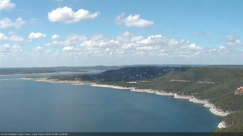 Lake Travis webcam, October 4, 2018 1:00 PM CT