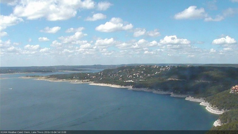 Lake Travis webcam, October 4, 2018 1:15 PM CT