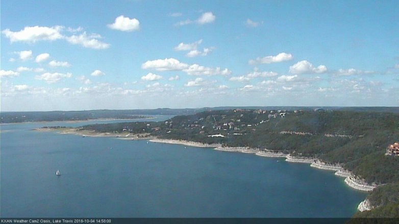 Lake Travis webcam, October 4, 2018 2:00 PM CT