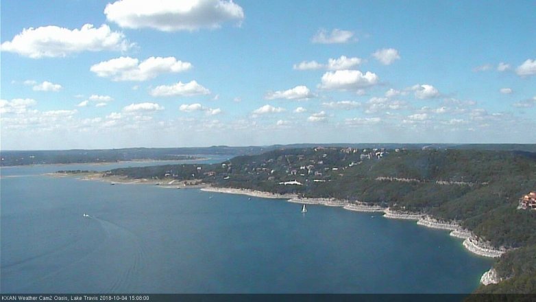 Lake Travis webcam, October 4, 2018 2:10 PM CT