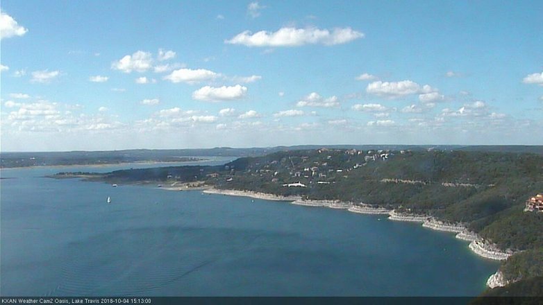 Lake Travis webcam, October 4, 2018 2:15 PM CT