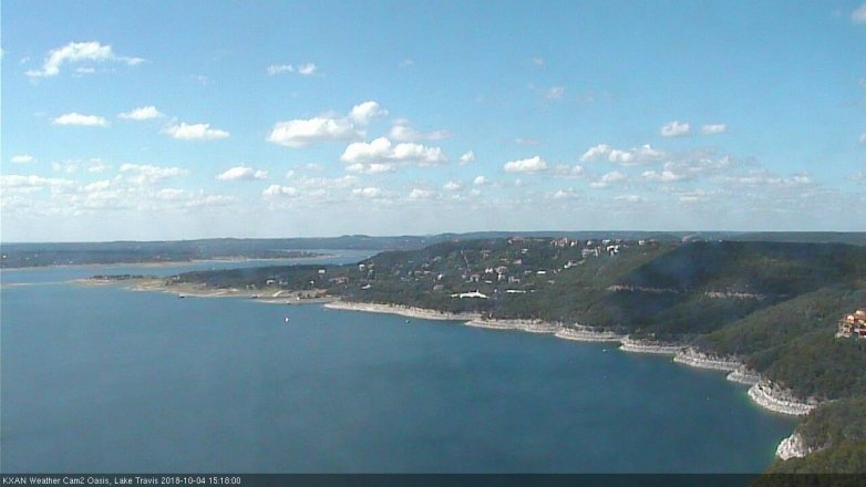 Lake Travis webcam, October 4, 2018 2:20 PM CT