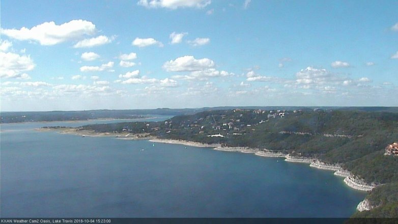 Lake Travis webcam, October 4, 2018 2:25 PM CT
