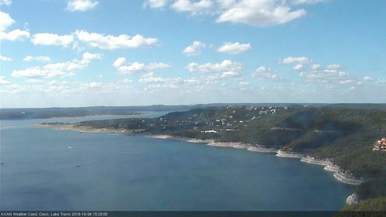 Lake Travis webcam, October 4, 2018 2:30 PM CT
