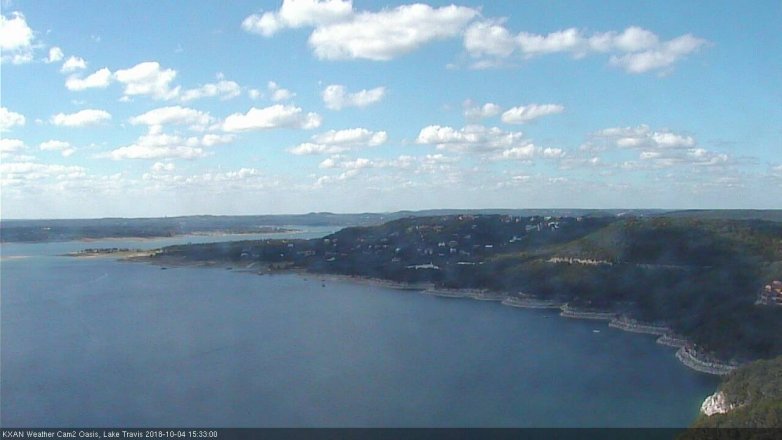 Lake Travis webcam, October 4, 2018 2:35 PM CT