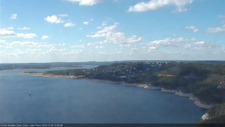 Lake Travis webcam, October 4, 2018 2:50 PM CT