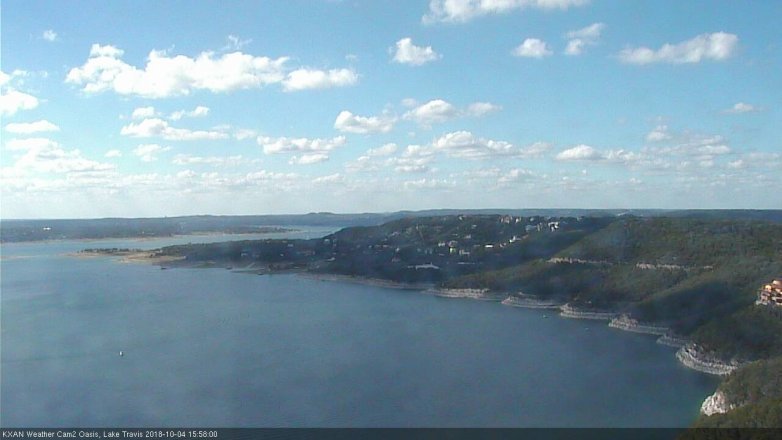 Lake Travis webcam, October 4, 2018 3:00 PM CT