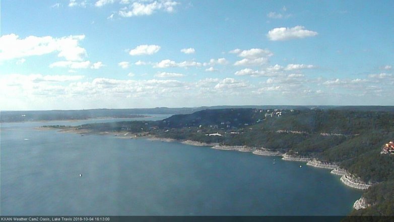 Lake Travis webcam, October 4, 2018 3:15 PM CT