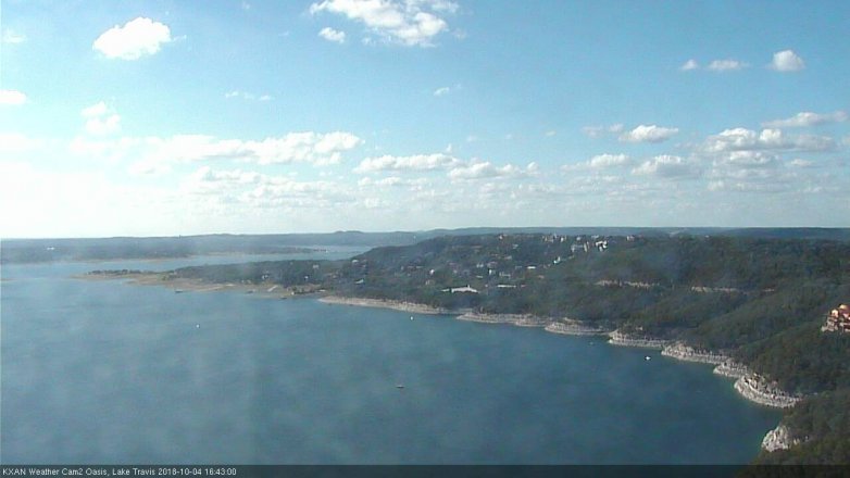 Lake Travis webcam, October 4, 2018 3:45 PM CT