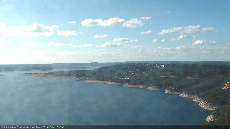 Lake Travis webcam, October 4, 2018 4:05 PM CT