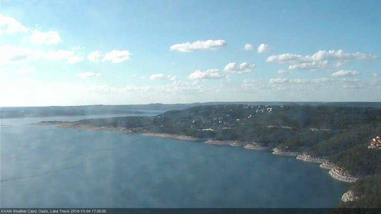 Lake Travis webcam, October 4, 2018 4:10 PM CT