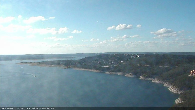 Lake Travis webcam, October 4, 2018 4:15 PM CT