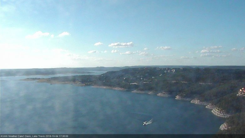 Lake Travis webcam, October 4, 2018 4:40 PM CT