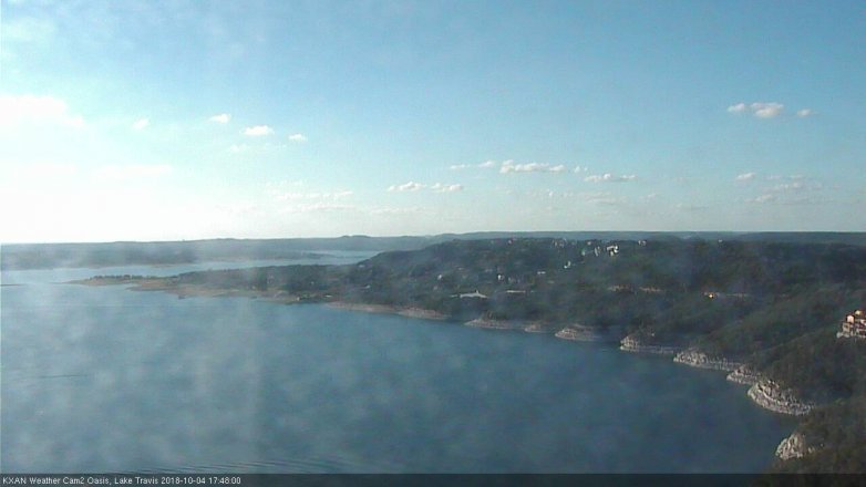 Lake Travis webcam, October 4, 2018 4:50 PM CT