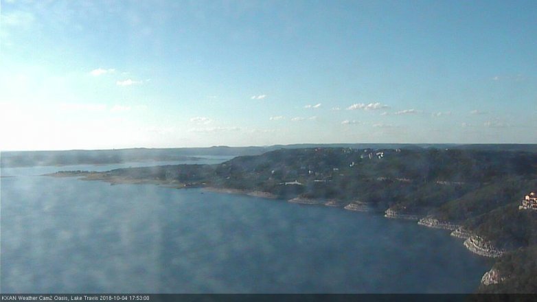 Lake Travis webcam, October 4, 2018 4:55 PM CT