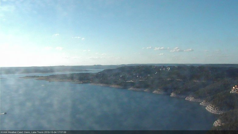 Lake Travis webcam, October 4, 2018 5:00 PM CT
