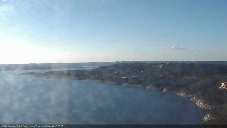 Lake Travis webcam, October 4, 2018 5:10 PM CT
