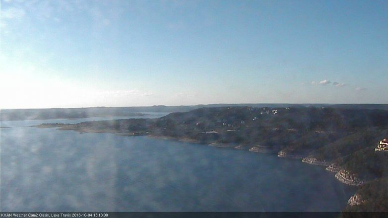 Lake Travis webcam, October 4, 2018 5:15 PM CT
