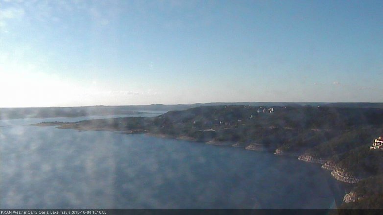 Lake Travis webcam, October 4, 2018 5:20 PM CT