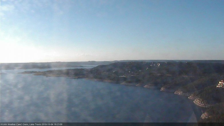 Lake Travis webcam, October 4, 2018 5:25 PM CT