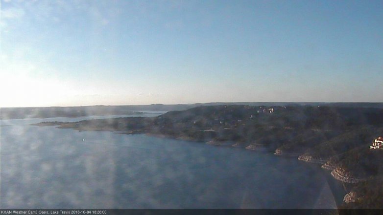 Lake Travis webcam, October 4, 2018 5:30 PM CT