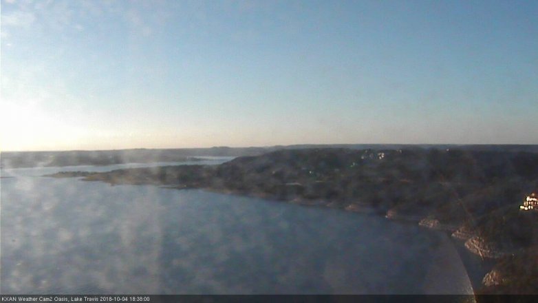 Lake Travis webcam, October 4, 2018 5:40 PM CT