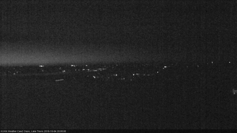 Lake Travis webcam, October 4, 2018 7:10 PM CT