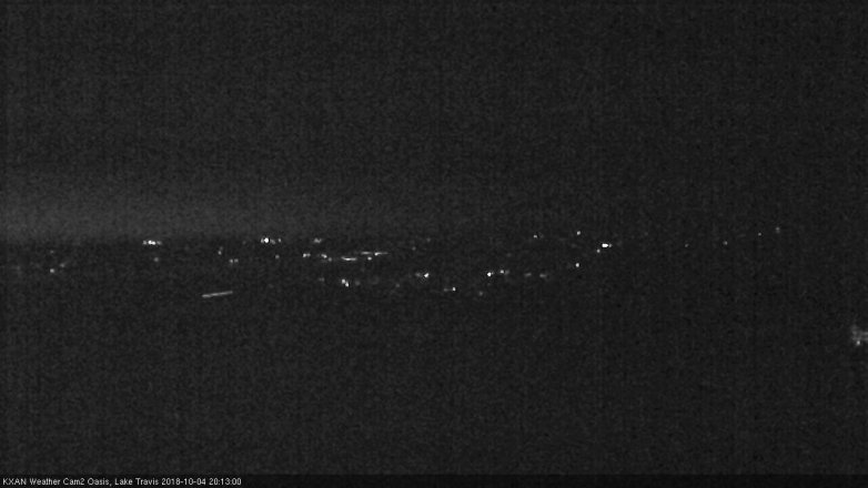 Lake Travis webcam, October 4, 2018 7:15 PM CT