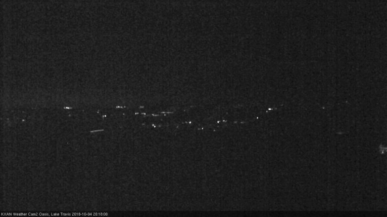 Lake Travis webcam, October 4, 2018 7:20 PM CT