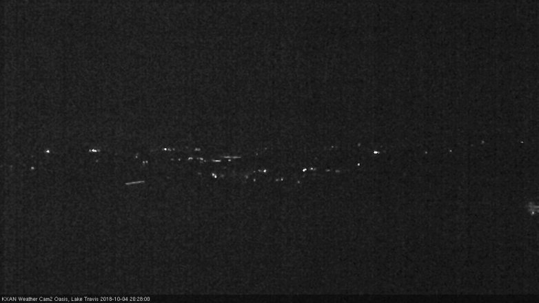 Lake Travis webcam, October 4, 2018 7:30 PM CT