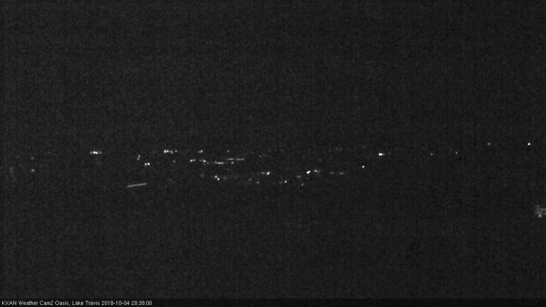 Lake Travis webcam, October 4, 2018 7:40 PM CT