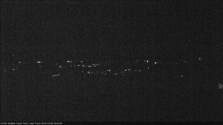 Lake Travis webcam, October 4, 2018 7:45 PM CT