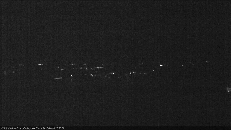 Lake Travis webcam, October 4, 2018 7:55 PM CT