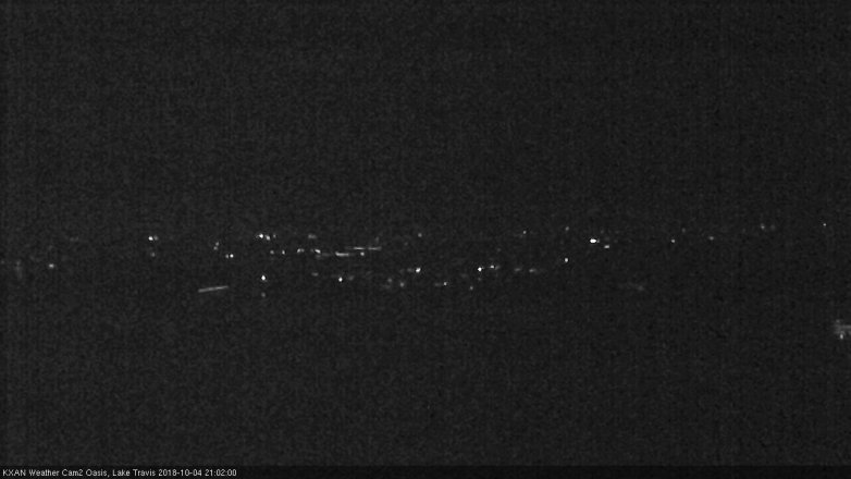 Lake Travis webcam, October 4, 2018 8:05 PM CT