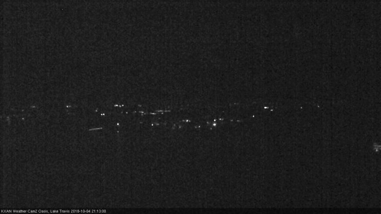 Lake Travis webcam, October 4, 2018 8:15 PM CT