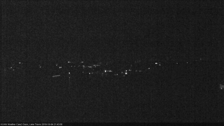 Lake Travis webcam, October 4, 2018 8:45 PM CT