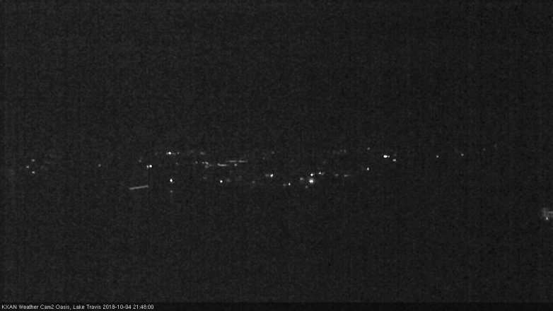 Lake Travis webcam, October 4, 2018 8:50 PM CT