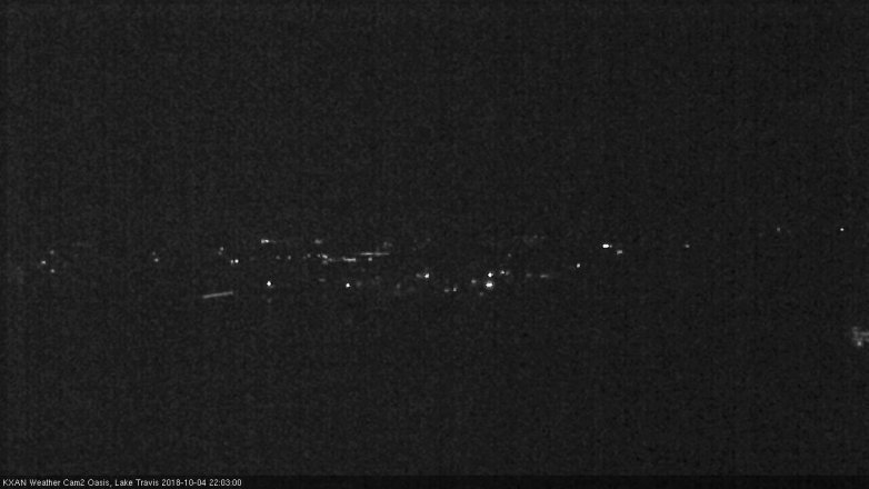 Lake Travis webcam, October 4, 2018 9:05 PM CT